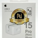 آداپتور شارژر دیواری ۳۵ وات سه پین تک پورت USB-C اپل اورجینال