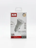 شارژر فندکی ارلدوم مدل ES-127 با پورت دوگانه PD و USB - تصویر 2