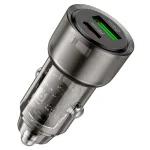 شارژر فندکی ۳۸ وات هوکو مدل Hoco Z52 کریستالی (PD 20W + QC 3.0) - تصویر 2