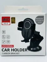 پایه نگهدارنده مکشی گوشی خودرو آکو مدل AKO HD-6 طرح کربن - تصویر 2