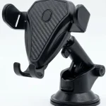 پایه نگهدارنده مکشی گوشی خودرو مدل CZ-3407 طرح کربن