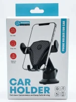 پایه نگهدارنده مکشی گوشی خودرو مدل CZ-3407 طرح کربن - تصویر 2