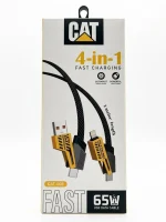 کابل شارژ 4 کاره کت مدل CAT-006 طول 1 متر 65 وات فست شارژ