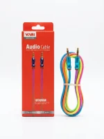 کابل AUX و انتقال صدای کنفی وابی مدل X10 طول 1 متر (طرح رنگین‌کمانی)