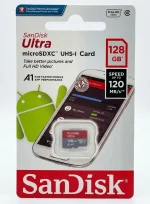 کارت حافظه رم میکرو اس دی سن دیسک 128 گیگ مدل Ultra 120MB/s