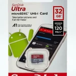 کارت حافظه رم میکرو اس دی سن دیسک 32 گیگ مدل Ultra 120MB/s