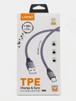 کابل شارژ میکرو یو اس بی الدینیو LS441 طول 1 متر 2.4 آمپر فست شارژ - تصویر 2